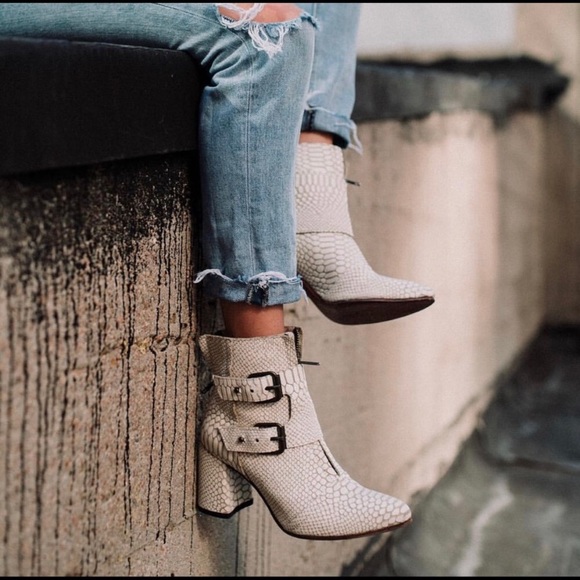 freebird white booties